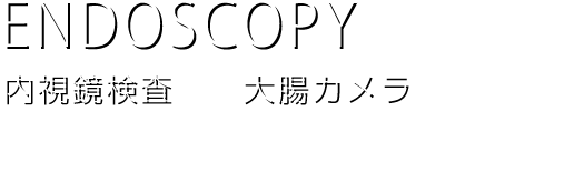 ENDOSCOPY
内視鏡検査　がん検診と内視鏡